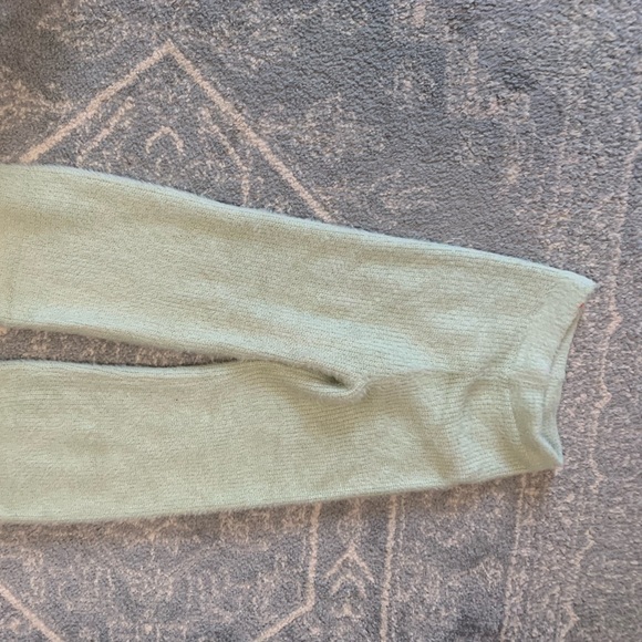 Mint fluffy Knit Wide Leg Loungewear set - Picture 4 of 11